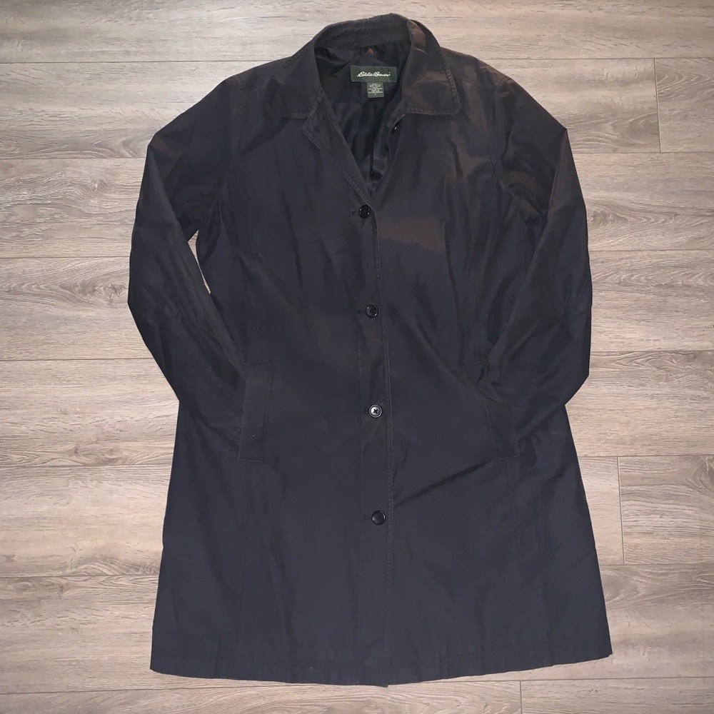 Eddie Bauer Button Up Trench Coat